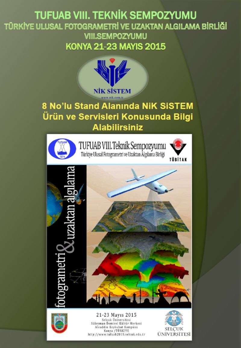 Image related with NATIONAL ASSOCIATION OF TURKEY TUFUAB 2015 VIII. Photogrammetry and Remote Sensing Symposium news